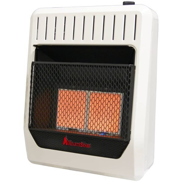 HearthSense IR16T-BB-R Ventless Infrared Gas Space Heater 61.2cm x 46.9cm