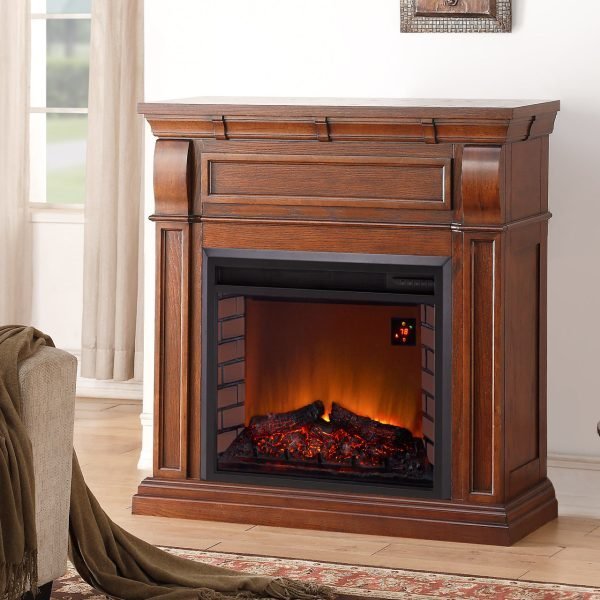 Duluth Forge EL1350-2-AC Full Size Electric Fireplace Auburn Cherry 54.4kg