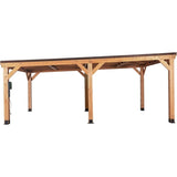 Backyard Discovery Kingsport Cedar Wood Carport 6.1m x 6.1m