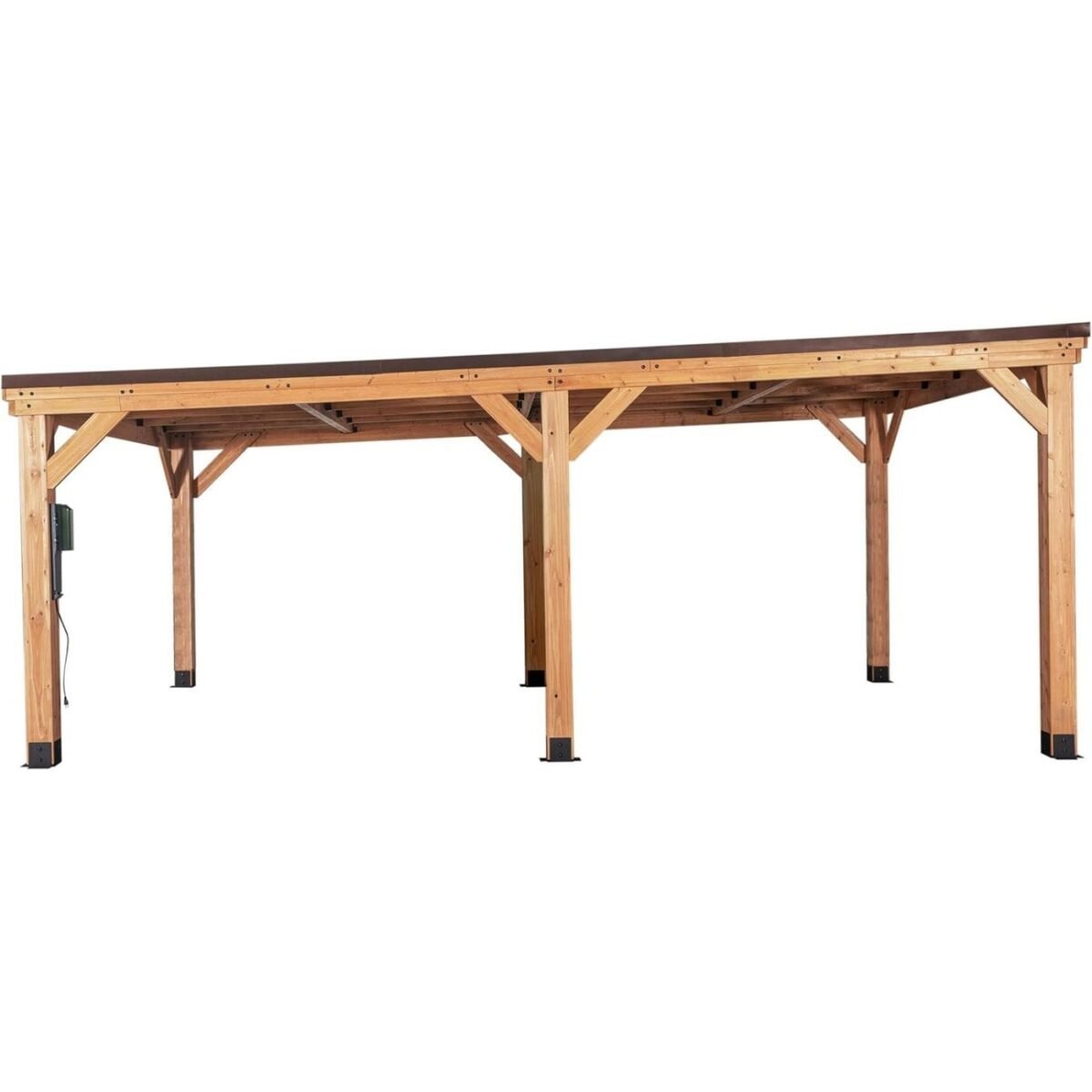 Backyard Discovery Kingsport Cedar Wood Carport 6.1m x 6.1m