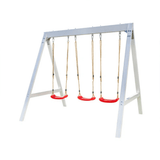 Sportspower Vinyl-Covered Wood Swing Set 2.37m x 1.85m