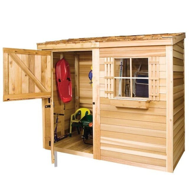 Cedarshed Bayside Lean-To Storage Shed 2.44m x 1.22m