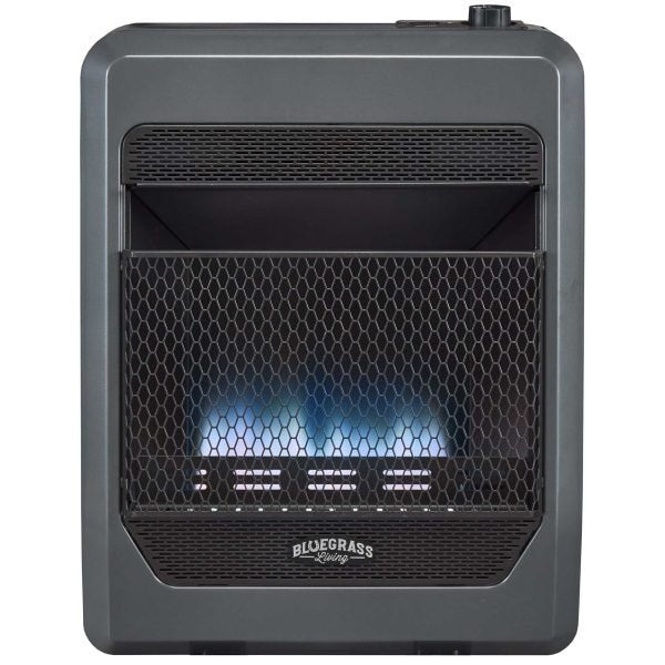 Bluegrass Living B20TNB-BB Vent Free Blue Flame Natural Gas Space Heater 8.6kg