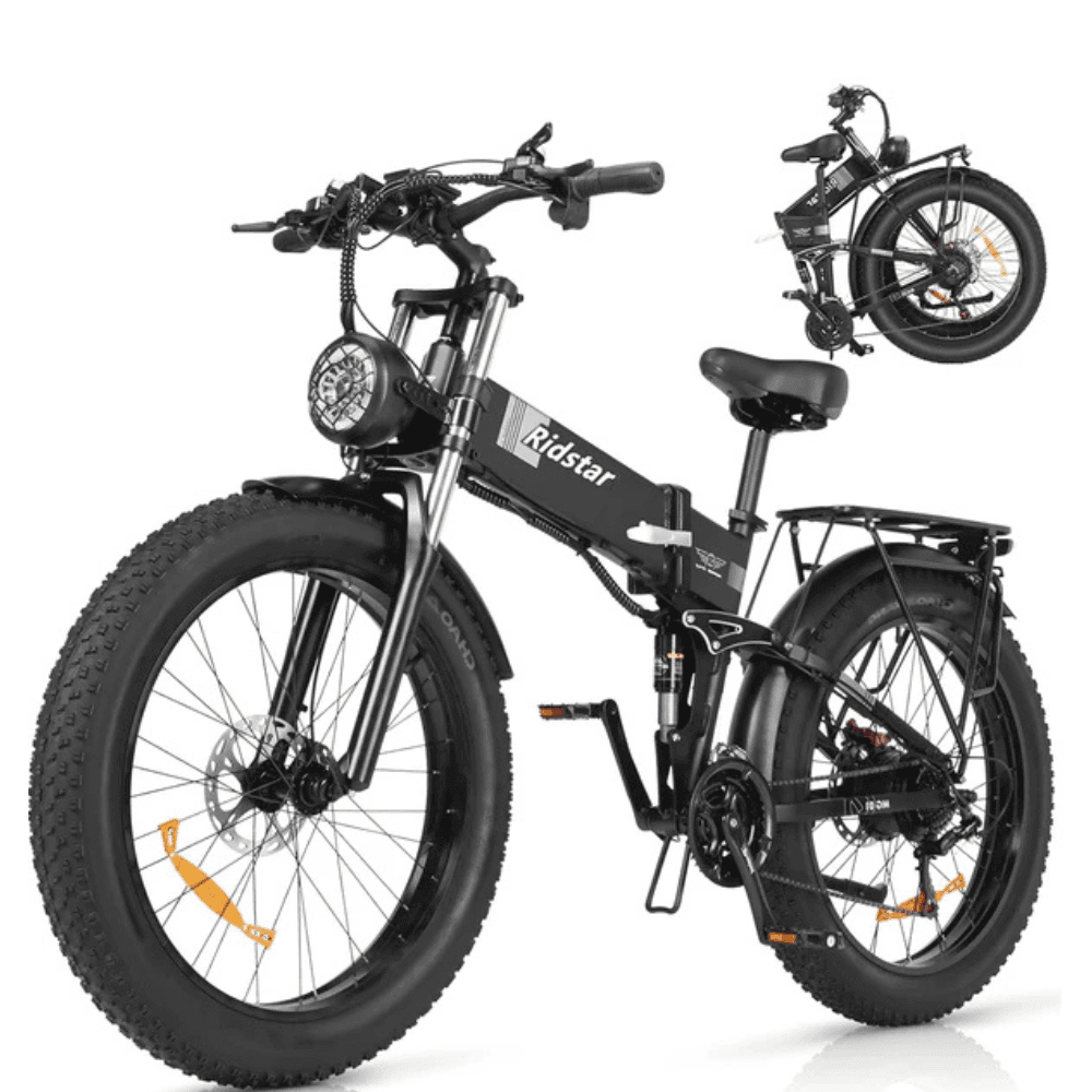 Ridstar DC26 Folding Fat Tire Mountain Electric Bike