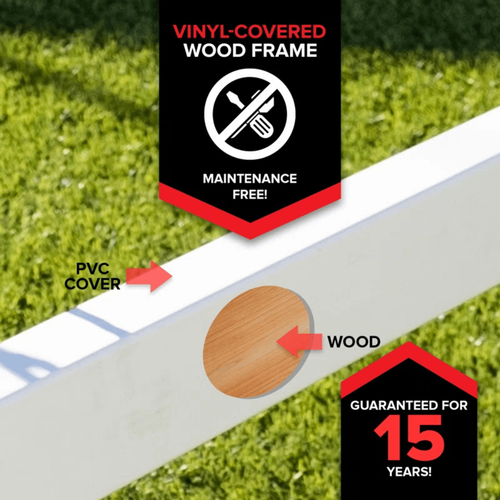 Sportspower Vinyl-Covered Wood Swing Set 2.37m x 1.85m