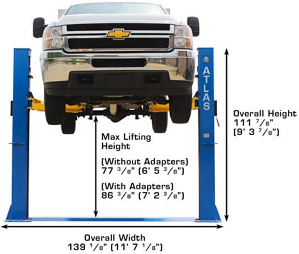 Atlas Equipment BP10000X 2-Post Car Lift 4535.9kg
