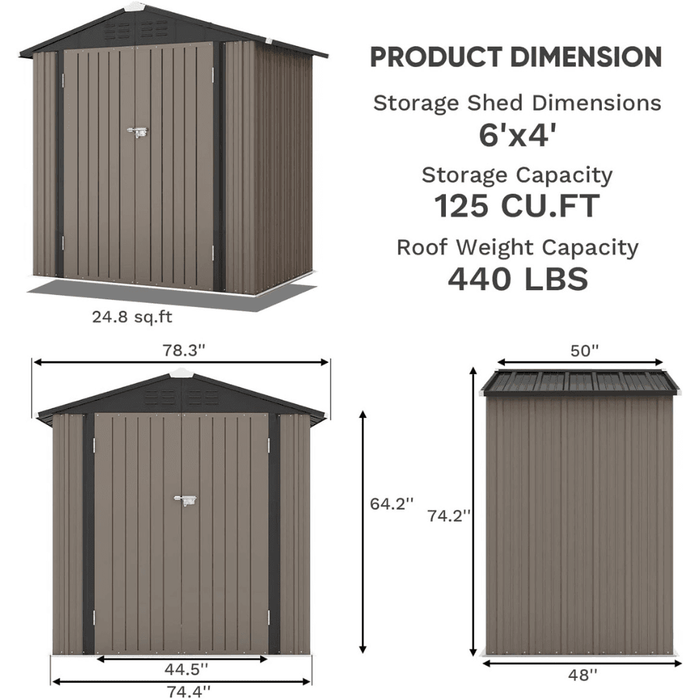 CRAFTSMAN 2.1x2.1m Resin Storage Shed