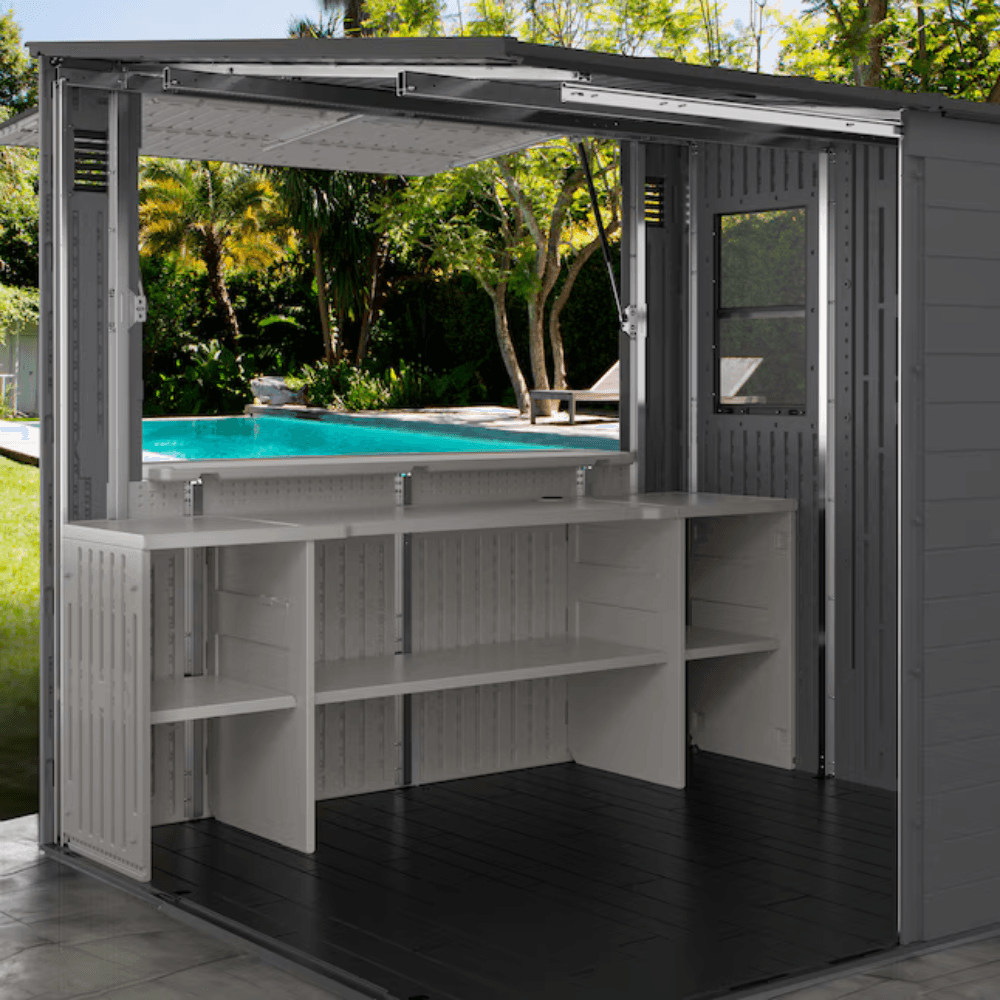 Suncast Cabana Outdoor Storage Shed With Floor 2.4m x 2.1m
