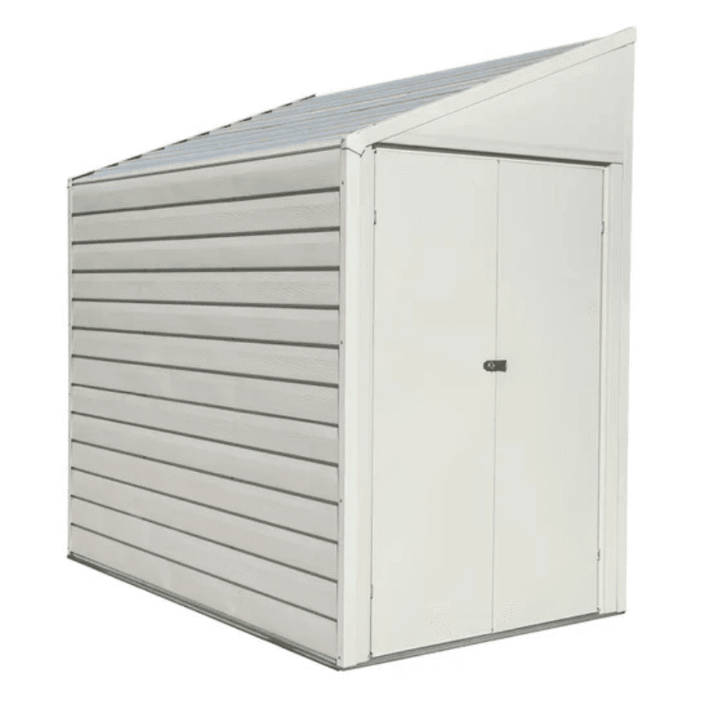 Arrow Yardsaver 1.2m x 2.1m Steel Storage Shed Eggshell