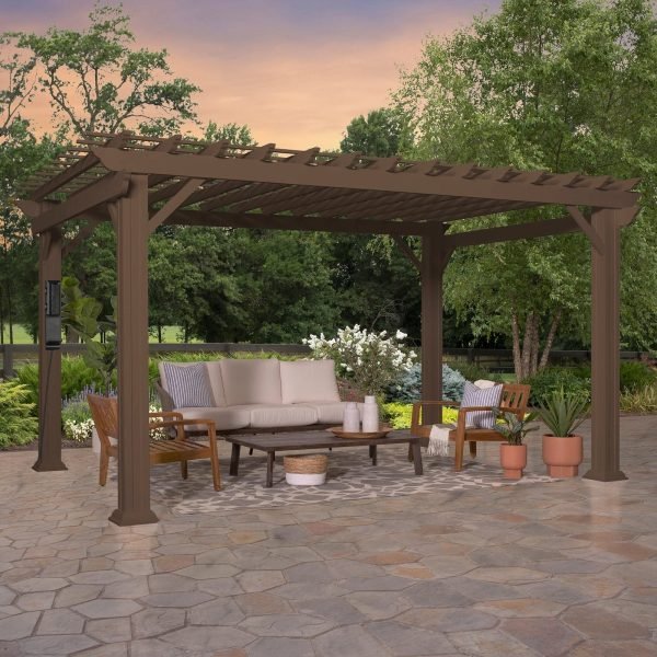 Ashford Traditional Steel Pergola 4.3m x 3.7m