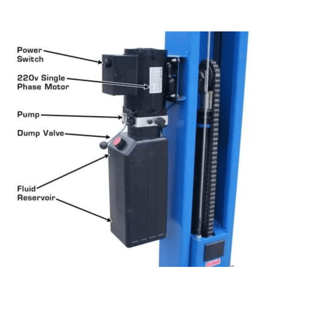 Atlas BP8000 3628.7kg Baseplate 2-Post Lift 2.74m