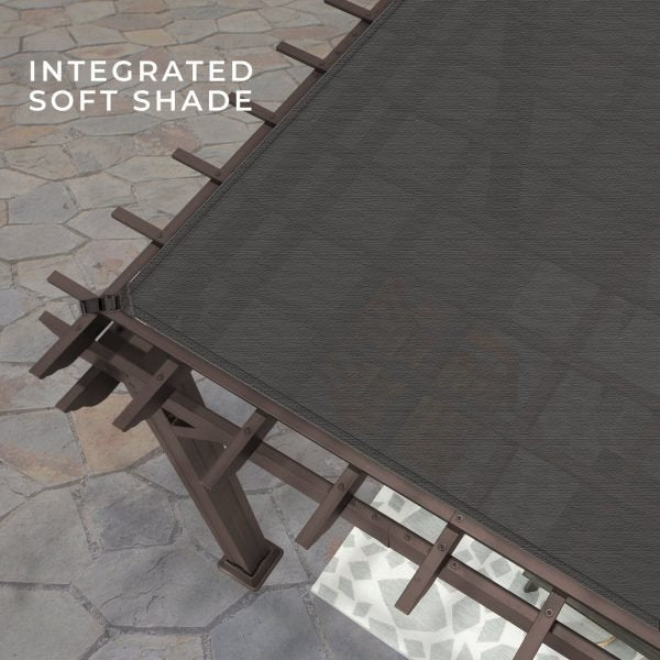 Ashford Traditional Steel Pergola 4.3m x 3.7m