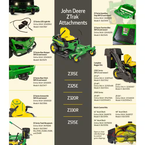 John Deere Z320R Gas Zero-Turn Riding Mower 106.7cm