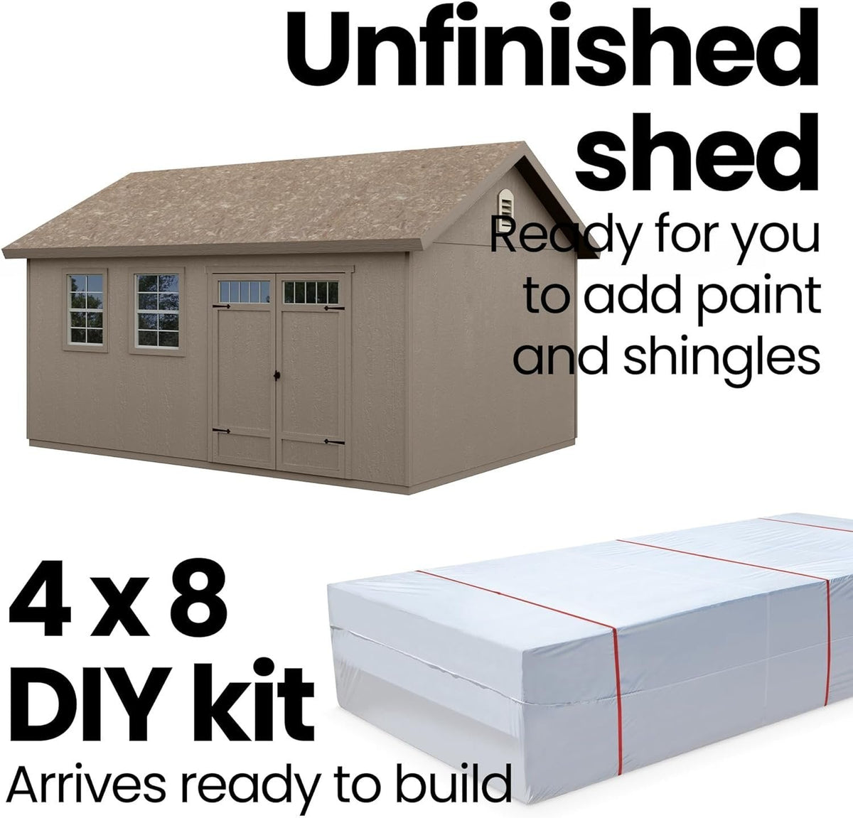 Handy Home Products Scarsdale 3.7x4.9m Wooden Storage Shed