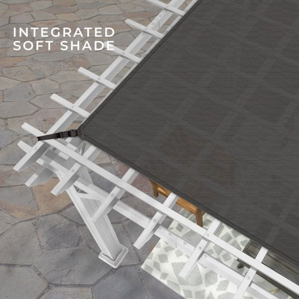Hawthorne Traditional Steel Pergola 4.3m x 3.7m