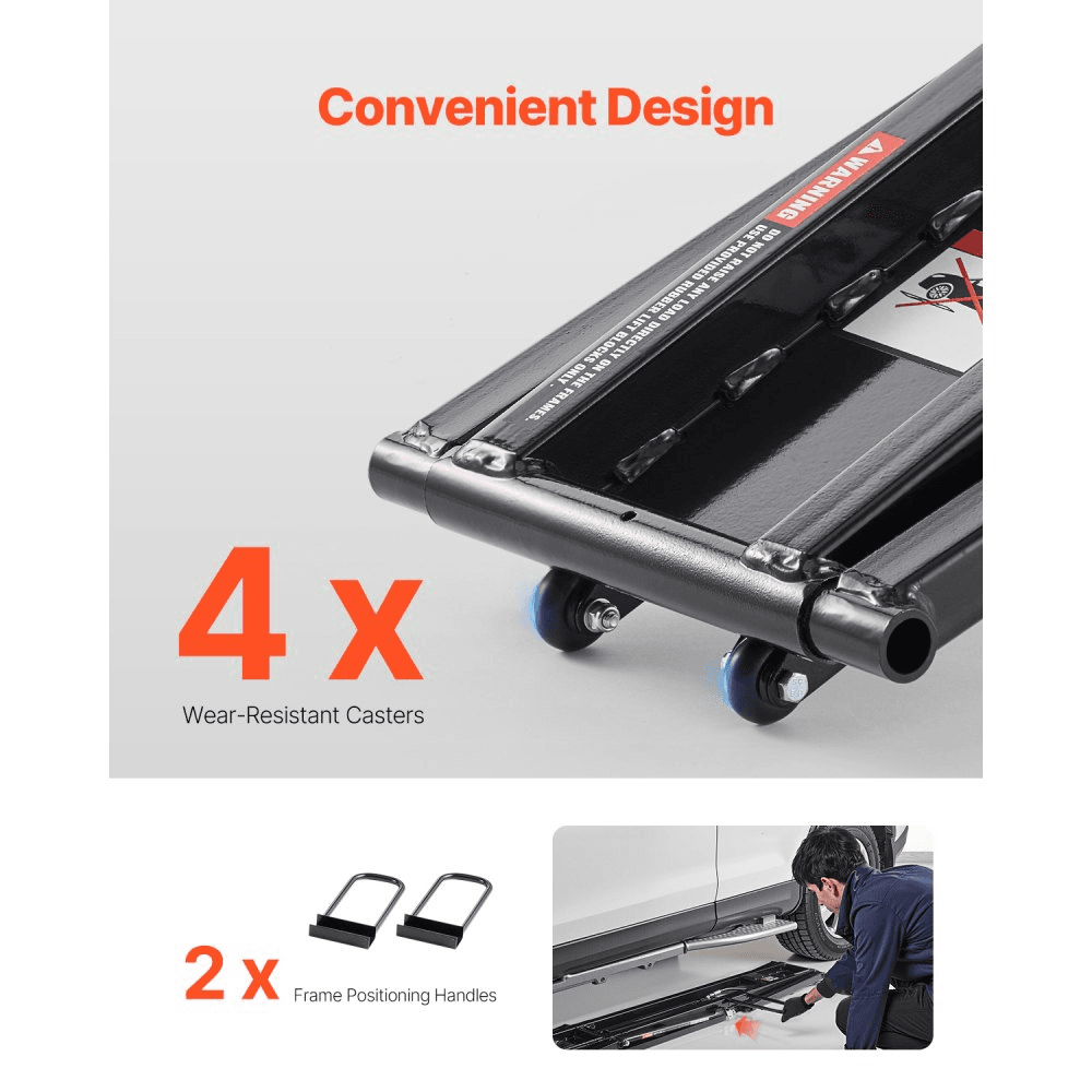 Adjustable Portable Car Lift with Remote Control 2268kg