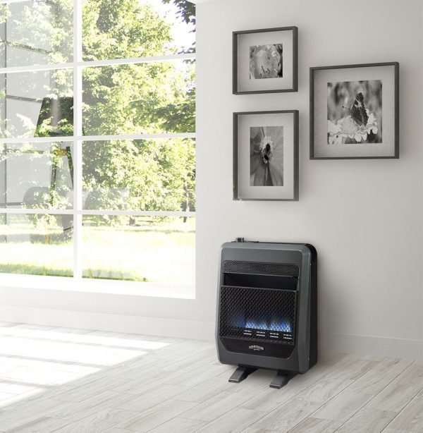 Bluegrass Living B20TNB-BB Vent Free Blue Flame Natural Gas Space Heater 8.6kg