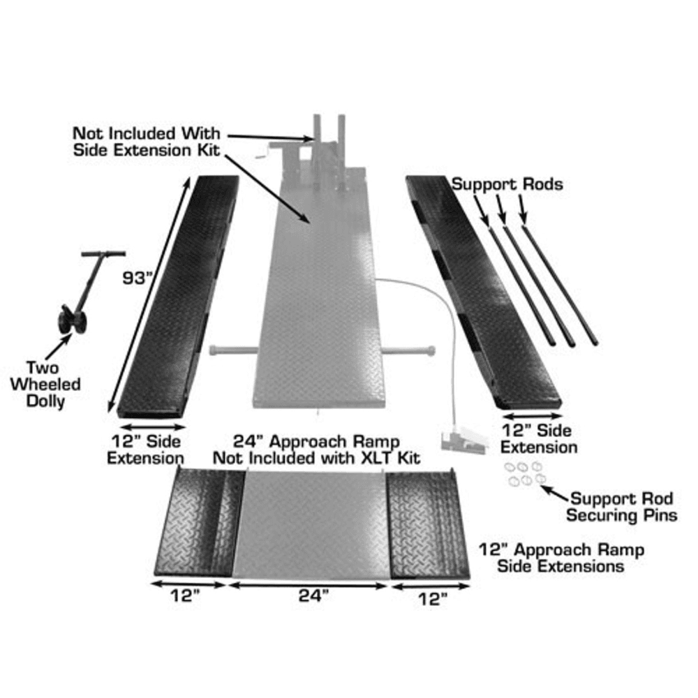 Atlas HT-CYCLELIFT-EXT Cycle Lift Side Extension Kit 102.1kg