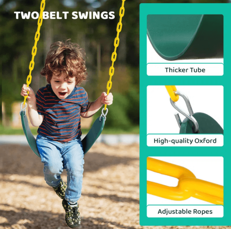Heavy-Duty Outdoor Porch Swing Set 15437 2.9m