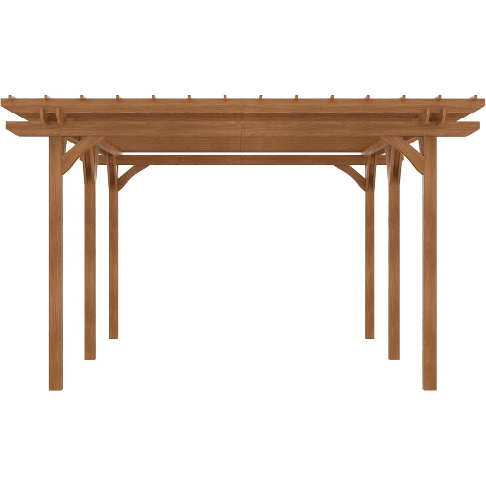 Outsunny DIY Deck Outdoor Wood Pergola 3.66m x 6.1m