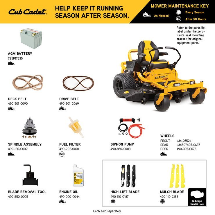 Cub Cadet Ultima ZT2 60 152.4cm Zero Turn Mower 24HP