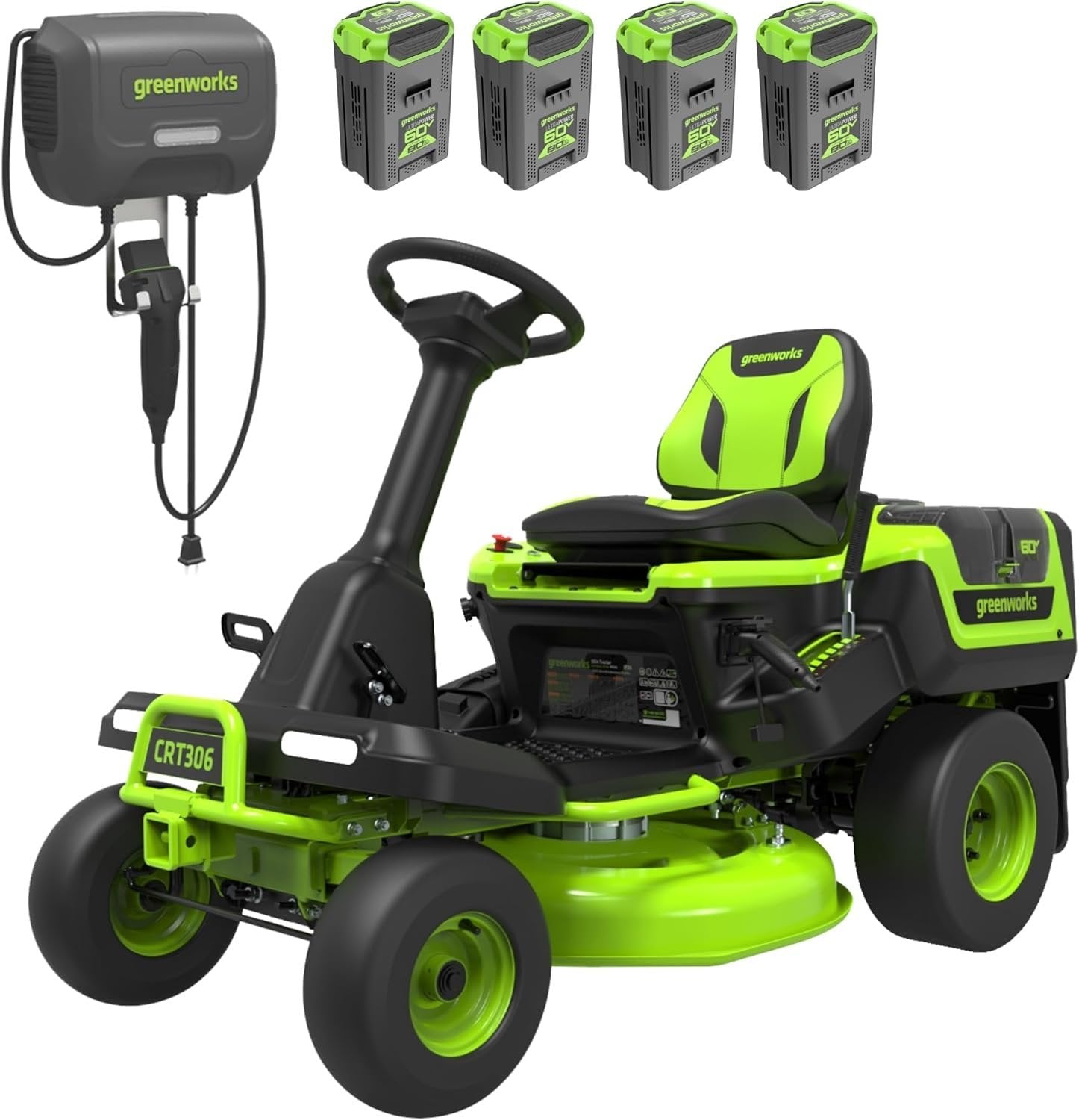 Greenworks 60V 76.2cm CrossoverT Riding Lawn Tractor