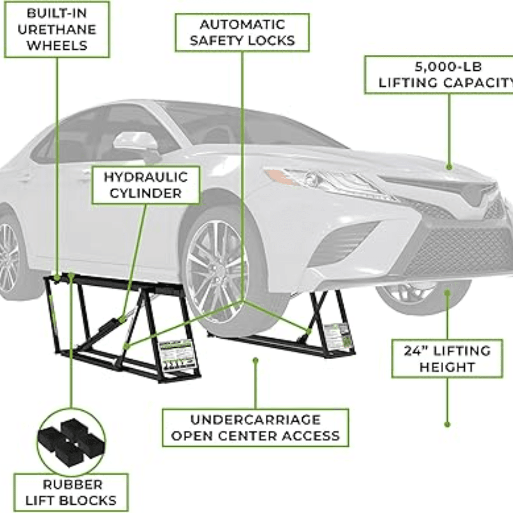QuickJack 5000TL Portable Car Lift 1.78m x 27.8cm