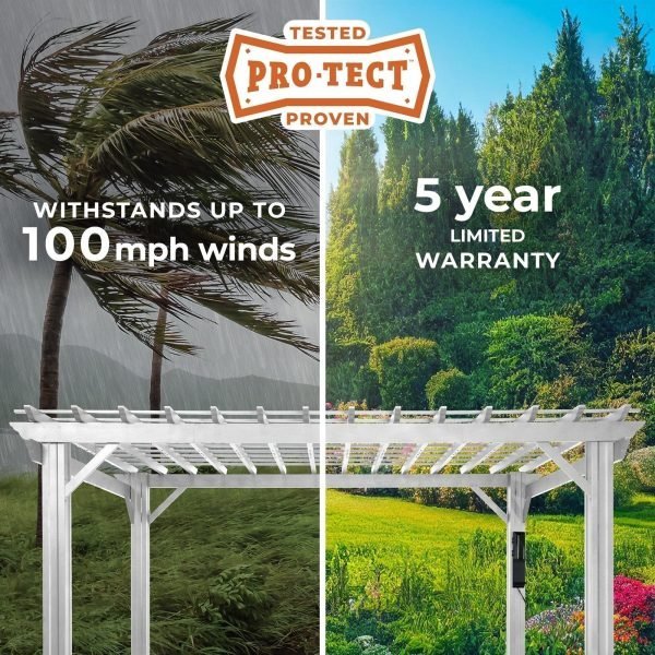 Hawthorne Traditional Steel Pergola 4.3m x 3.7m
