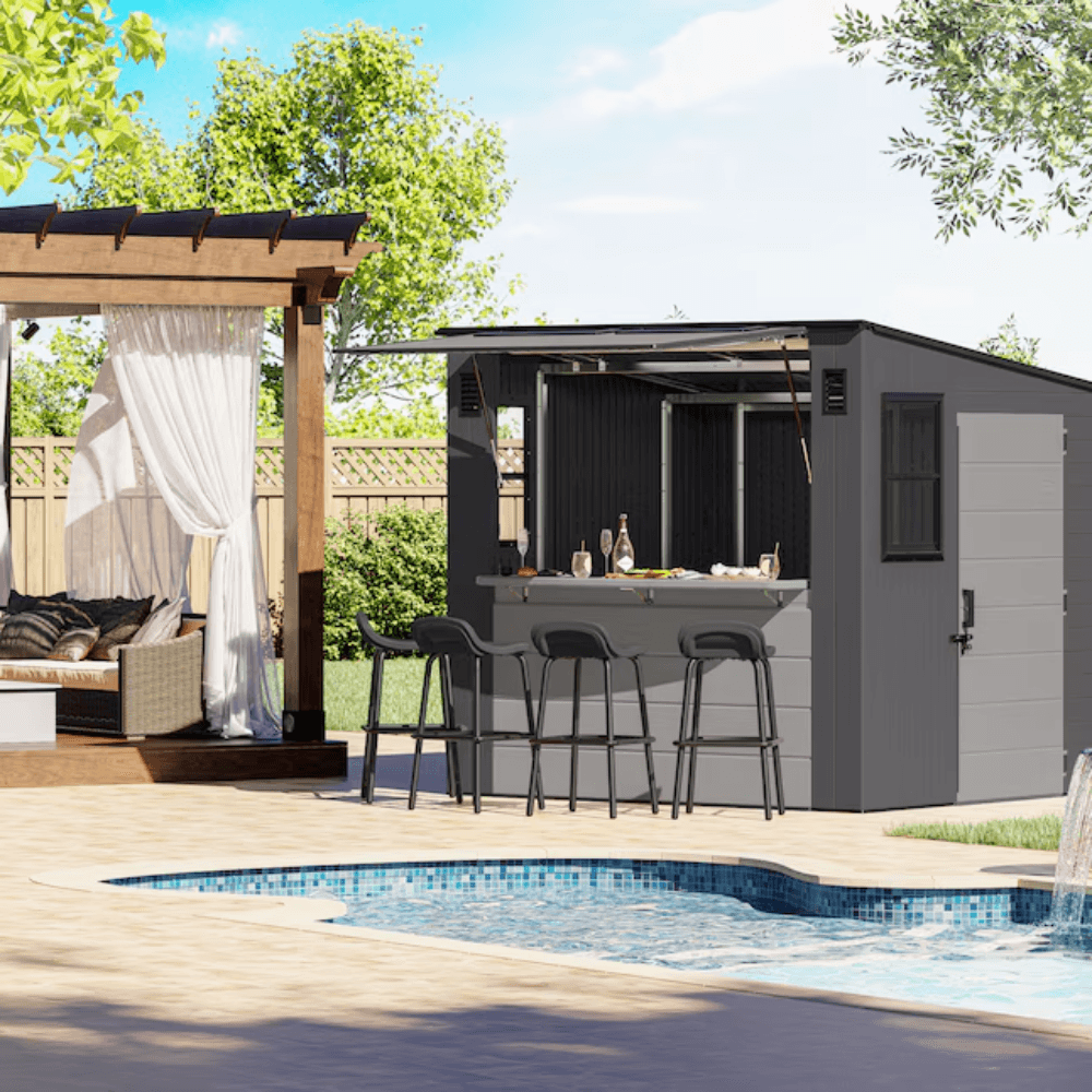 Suncast Cabana Entertainment Resin Storage Shed 2.44m x 2.13m